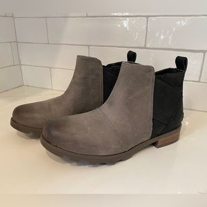 Sorel Gray Ankle Boots